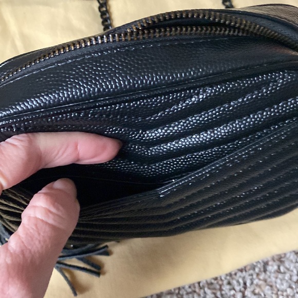 YSL Mini Lou Pebbled Leather Camera Bag - Picture 7 of 12